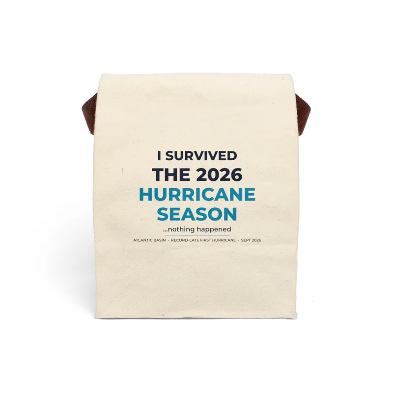 Canvas Lunch Bag With Strap in Natural