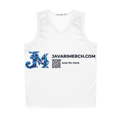 Basketball Jersey (AOP) in Seam thread color automatically matched to design