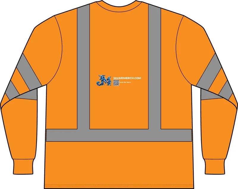 ANSI 107 Class 3 Mesh Long Sleeve Tee in Safety Orange