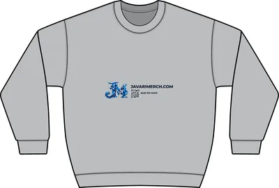 Unisex Crewneck Sweatshirt in Light Steel