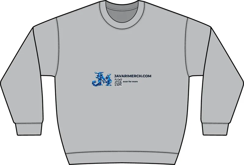 Unisex Crewneck Sweatshirt in Light Steel
