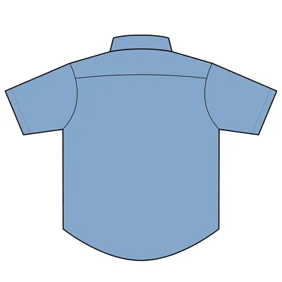Short Sleeve Value Denim Shirt in Faded Blue