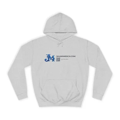 Unisex College Hoodie in Heather Grey