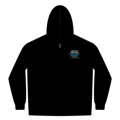 Adult Santa Barbara Zip Hoodie in Black