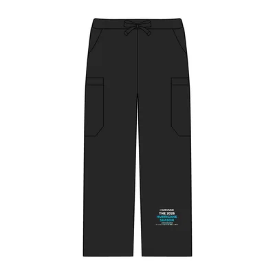 Women's Relentless Stretch Cargo Scrub Pants in Black