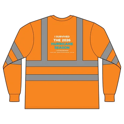 ANSI 107 Class 3 Long Sleeve Snag-Resistant Reflective T-Shirt in Safety Orange