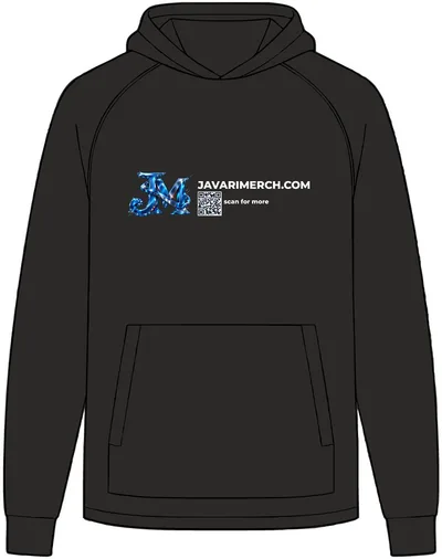 Men's Polyester Hoodie in Black