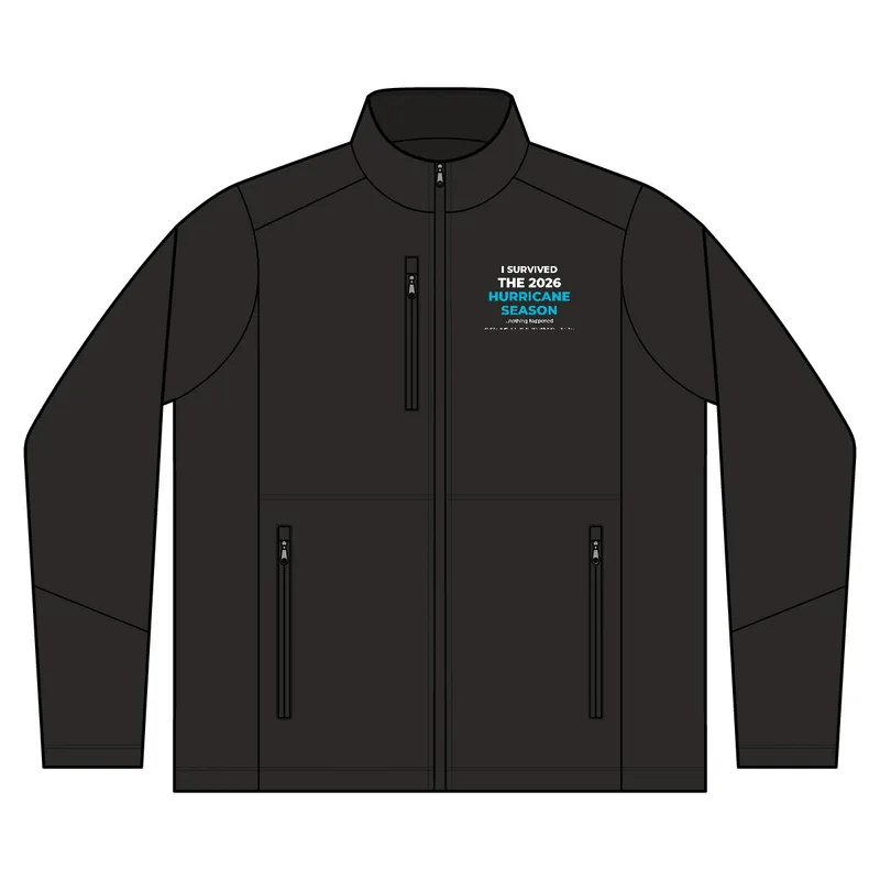 Digi Stripe Fleece Jacket in Black