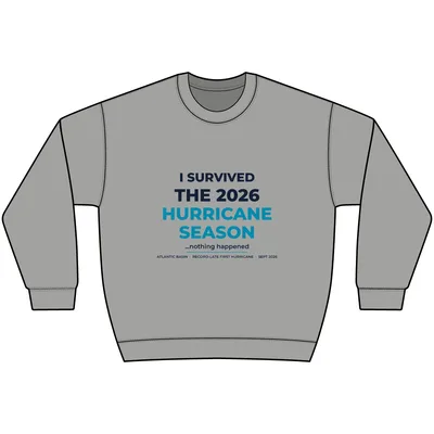 Unisex Heavyweight Crewneck Sweatshirt in Grey Heather