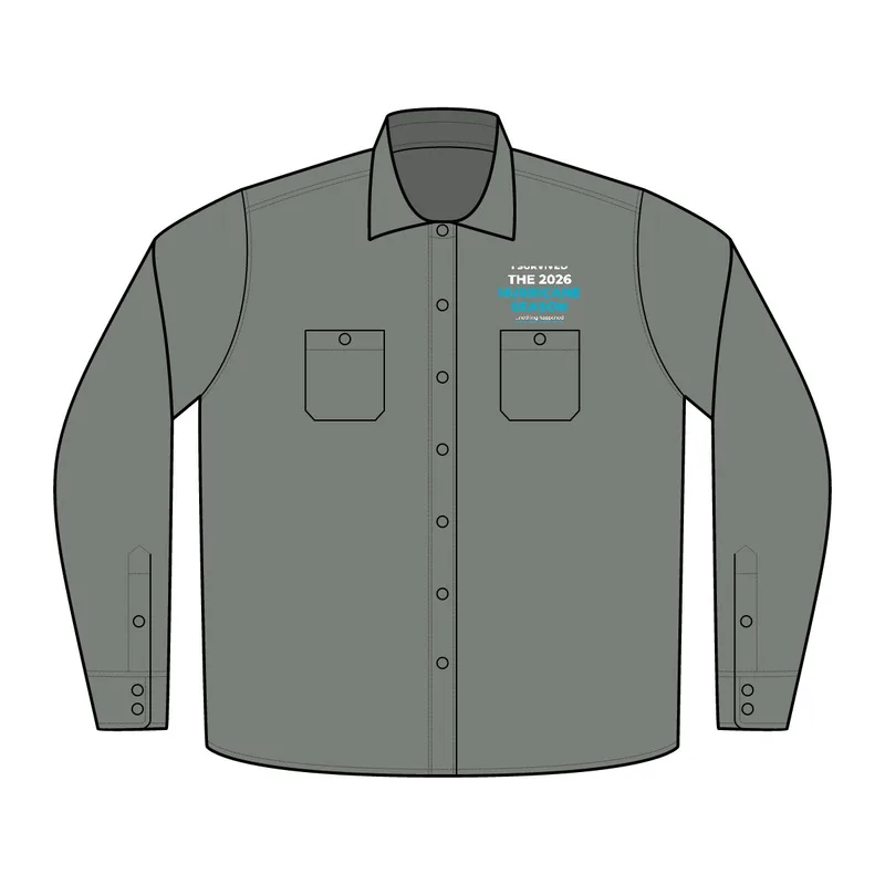 Women's Slub Chambray Shirt in Grey