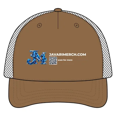 Five-Panel Adjustable Cap in Copper Slub/ Black