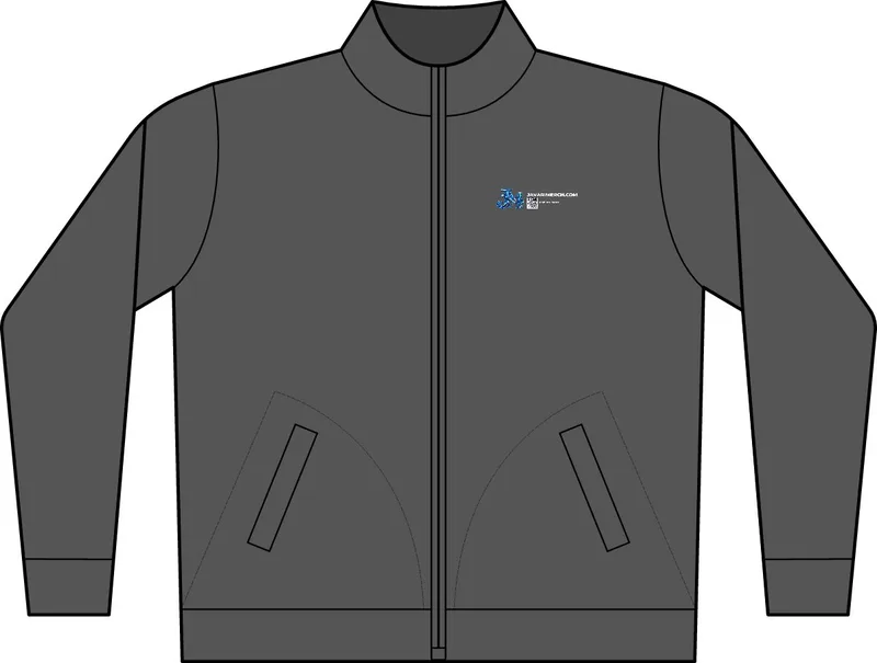 C-FREE Double Knit Full-Zip in Grey Steel Heather