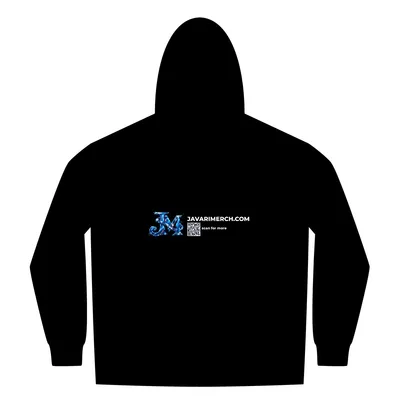 Unisex Heathered French Terry Full-Zip Hooded Sweatshirt in Black