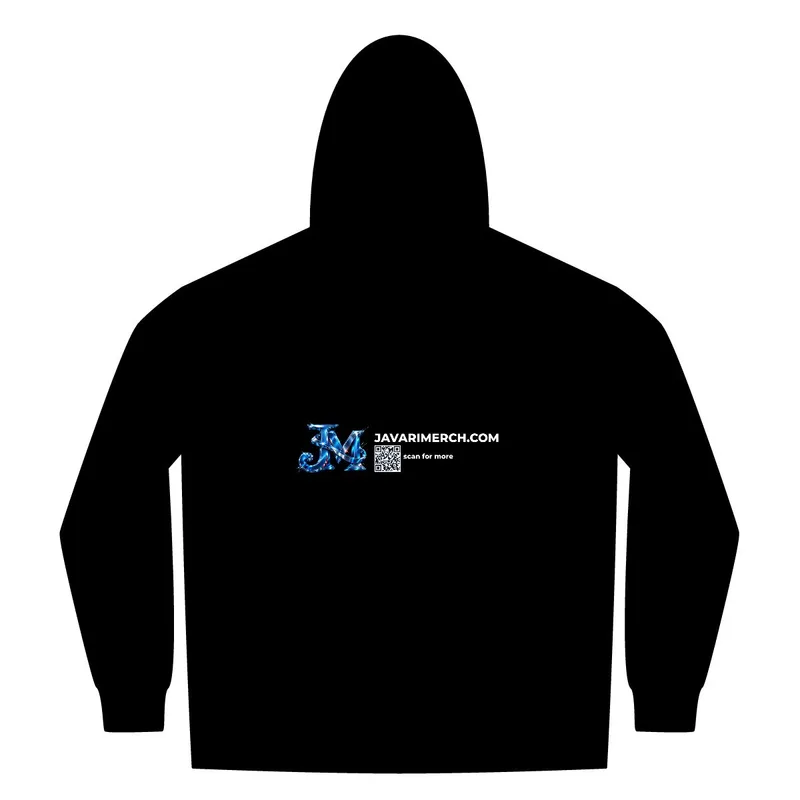 Unisex Heathered French Terry Full-Zip Hooded Sweatshirt in Black