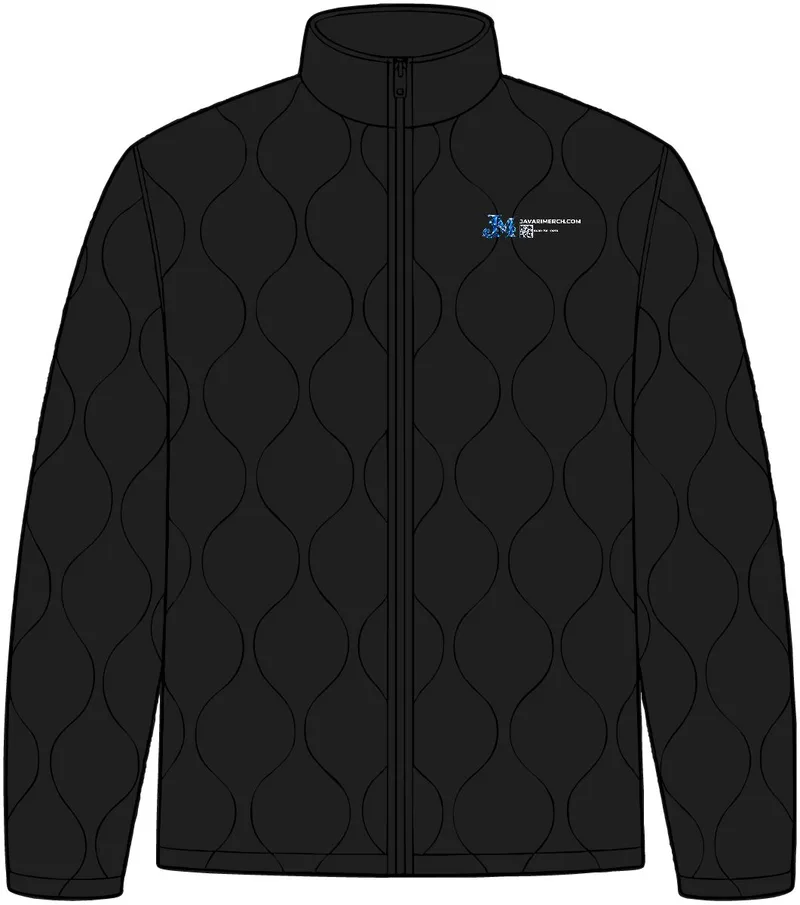 Quilted Liner Jacket in Deep Black