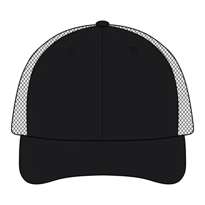 Contrast Stitch Cap in Black/ Grey