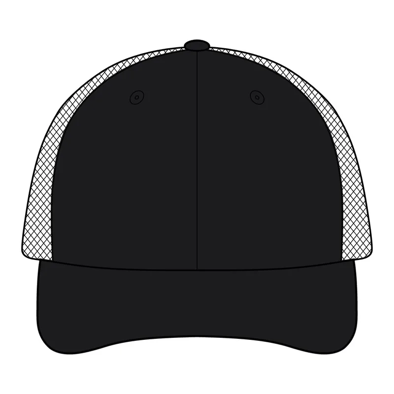 Contrast Stitch Cap in Black/ Grey