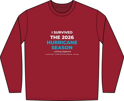 Unisex Long Sleeve Performance T-Shirt in Deep Red