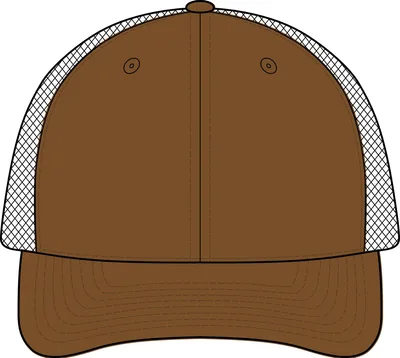 Canvas Mesh Back Cap in Duck Brown