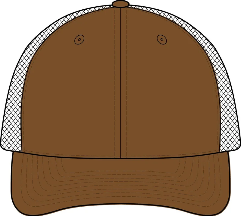 Canvas Mesh Back Cap in Duck Brown