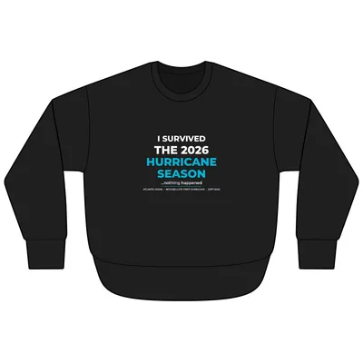 Women's Weekend Fleece Crewneck Sweatshirt in Black Leopard