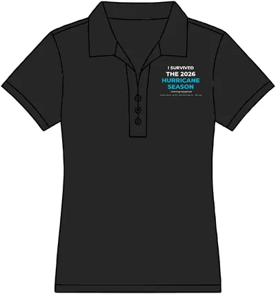 Women's Tech Pique Polo in Black