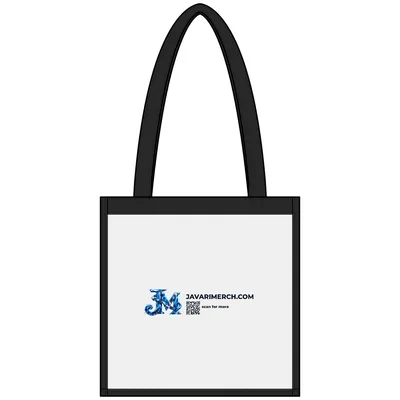 Clear Stadium Tote in Clear/ Black