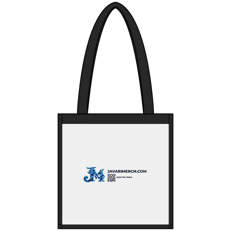 Clear Stadium Tote in Clear/ Black