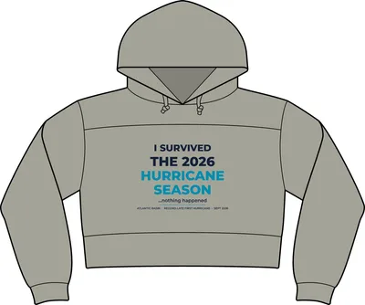 Women's Cropped Fleece Hooded Sweatshirt in Oxford Heather
