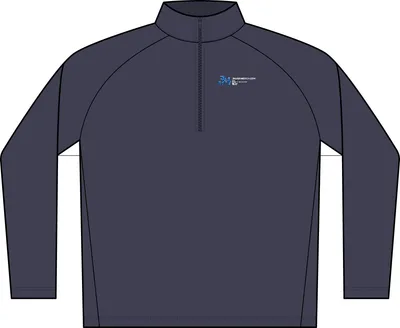 C-FREE Cypress 1/4-Zip in True Navy
