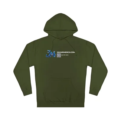 Unisex Hooded Sweatshirt in Army