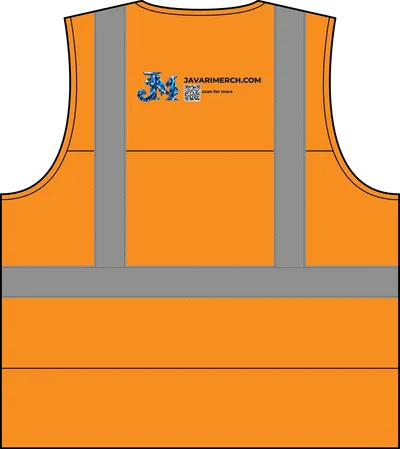 ANSI 107 Class 2 Mesh Back Safety Vest in Safety Orange