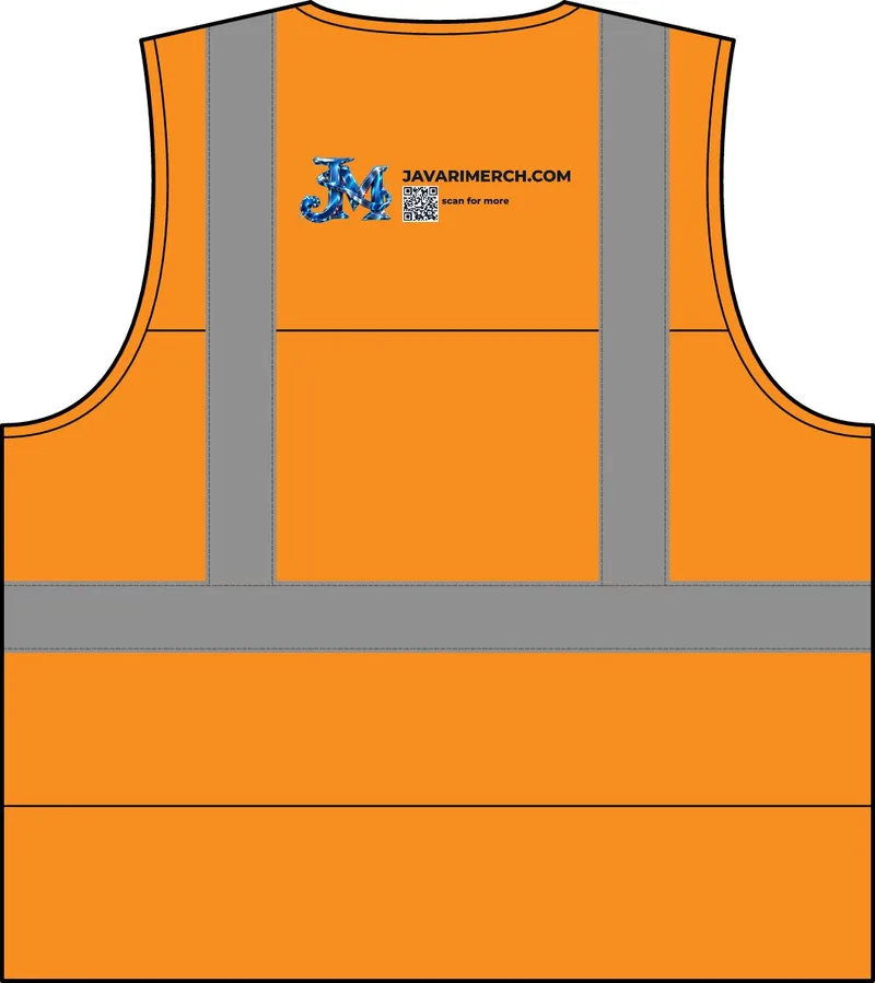 ANSI 107 Class 2 Mesh Back Safety Vest in Safety Orange
