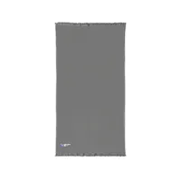 Cotton Waffle Throw (Embroidery) — Gusty Grey · One size