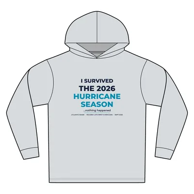 Unisex Bahama Performance Hooded Long Sleeve T-Shirt in Aluminum