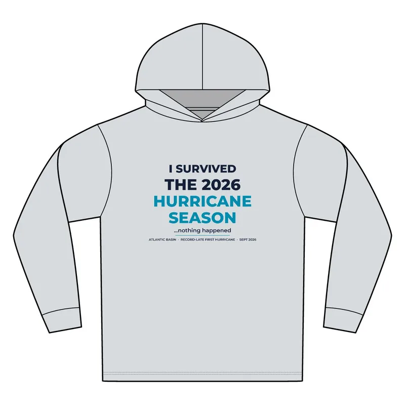 Unisex Bahama Performance Hooded Long Sleeve T-Shirt in Aluminum