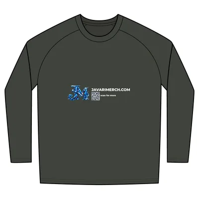 Long Sleeve Digi Camo Tee in Black