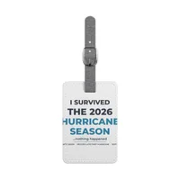 Saffiano Polyester Luggage Tag, Rectangle — One size