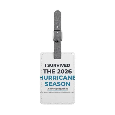 Saffiano Polyester Luggage Tag, Rectangle
