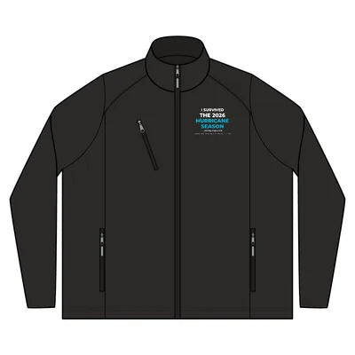 Textured Soft Shell Jacket in Black