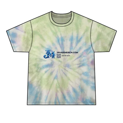 Men's Tie-Dye Tee in Watercolor Spiral