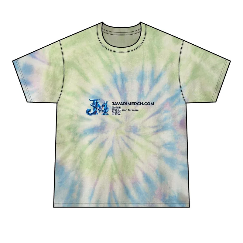 Men's Tie-Dye Tee in Watercolor Spiral