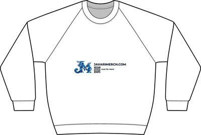 Unisex Motion Crewneck Sweatshirt in White