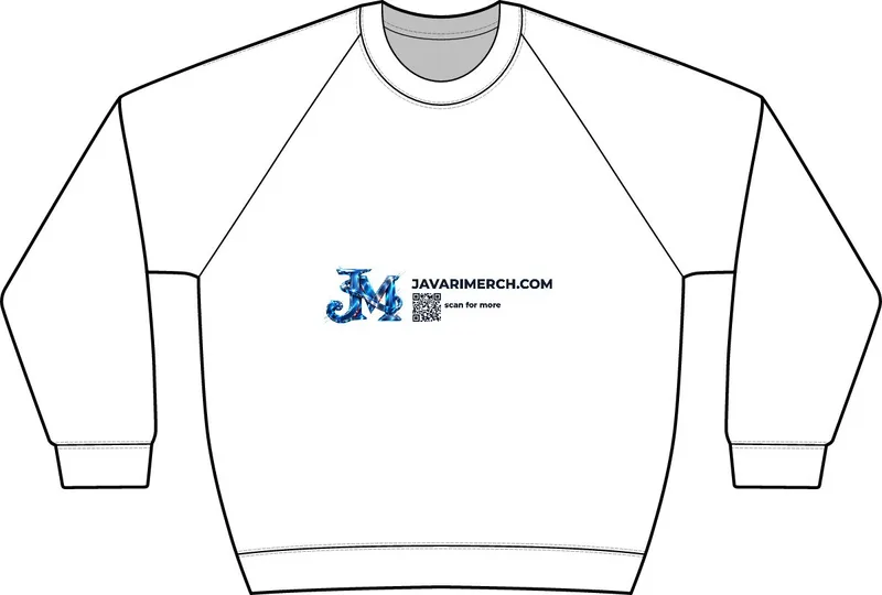Unisex Motion Crewneck Sweatshirt in White
