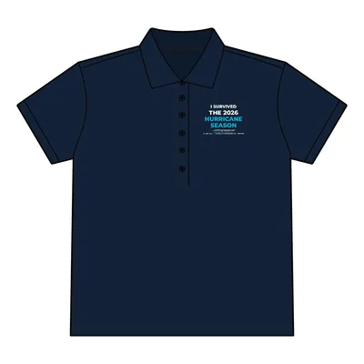 Women's Stretch Pique Polo in Dress Blue Navy