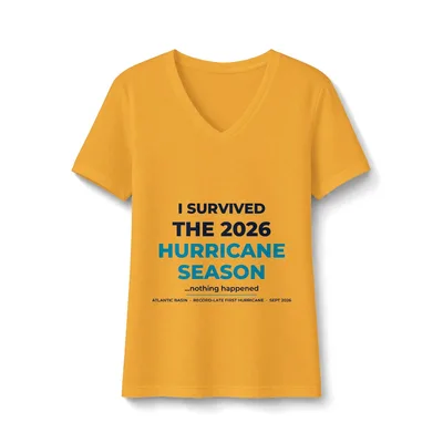 Women's Tri-Blend V-Neck Tee in Orange You Fancy