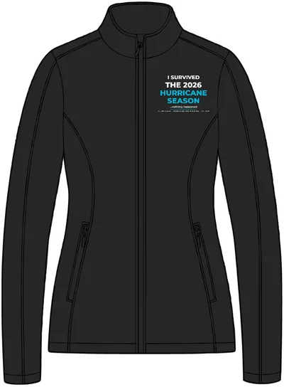 Women's Cruise Two-Layer Fleece Bonded Soft Shell Jacket in Black
