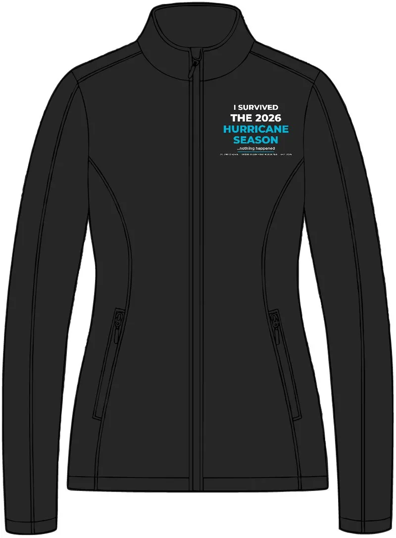 Women's Cruise Two-Layer Fleece Bonded Soft Shell Jacket in Black