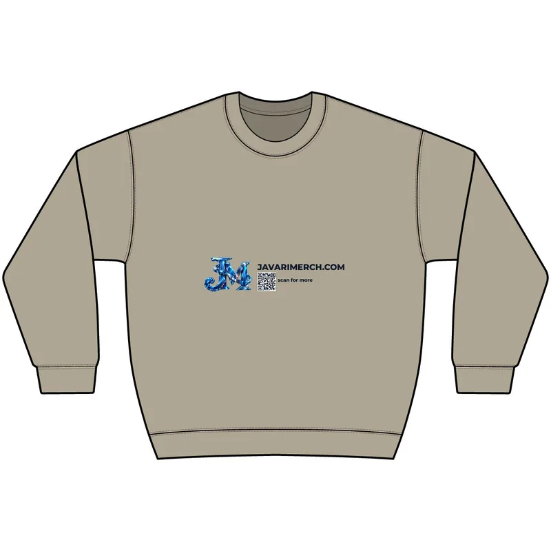 Perfect Weight Fleece Crew in Heathered Latte