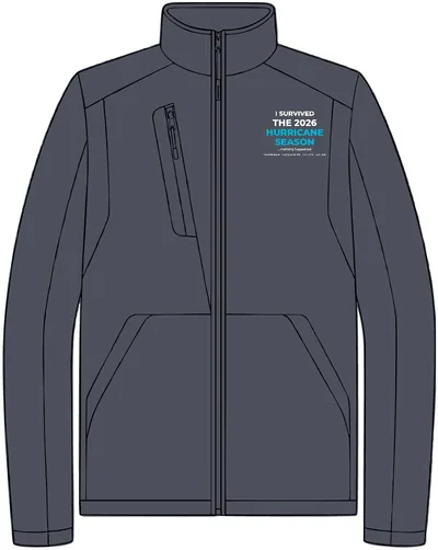 Back-Block Soft Shell Jacket in Battleship Grey/ Black
